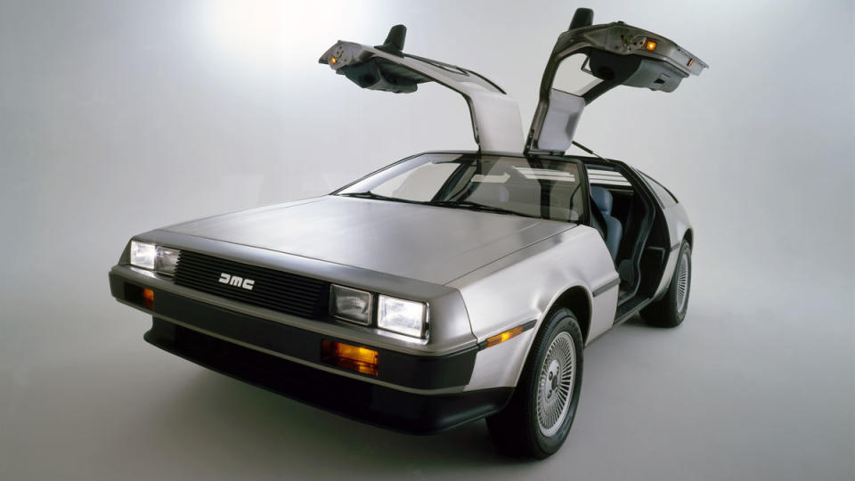 The original DeLorean DMC-12 automobile.