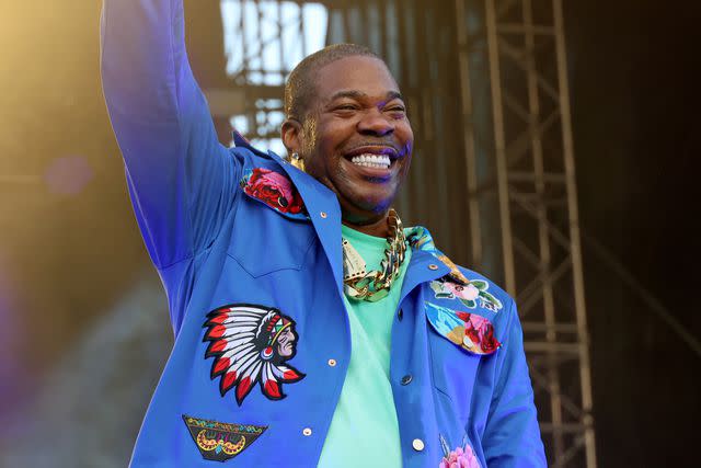 <p>Kayla Oaddams/Getty</p> Busta Rhymes performing at Roots Picnic on June 4, 2023