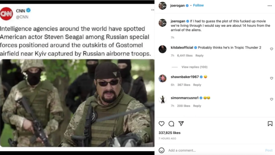 steven seagal russian special forces joe rogan cnn ukraine russia