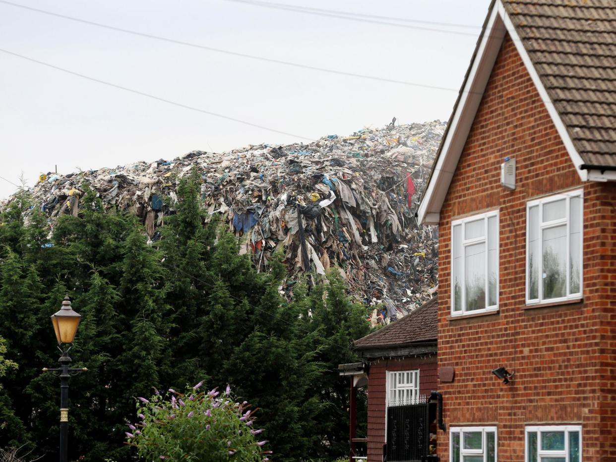 An illegal dump in Kent: despite the clear efforts of some regulators to tackle waste crime, it is more entrenched than ever: PA