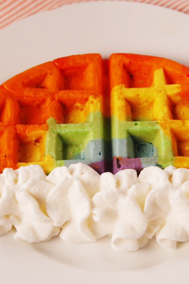 Rainbow Waffles