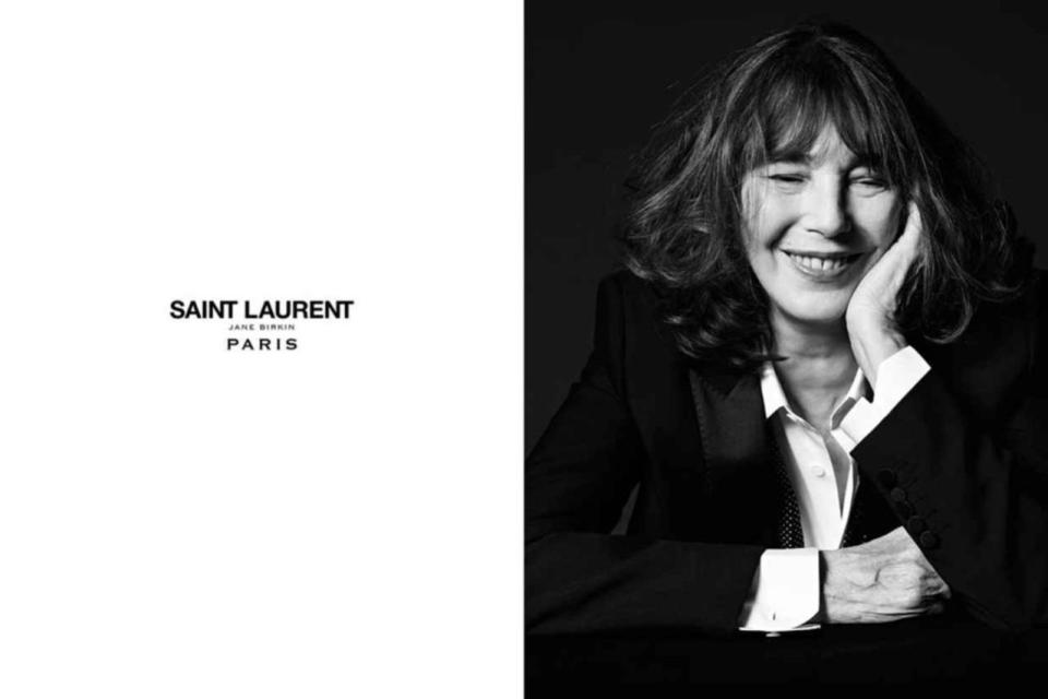 Saint Laurent spring 2016 campaign, starring Jane Birkin.