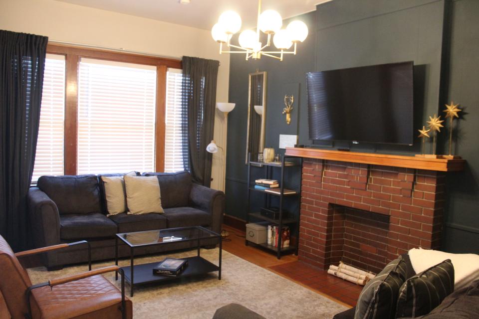 The study is a two-bedroom Airbnb across from Carls' Townhouse hosted by Seth Bauer.