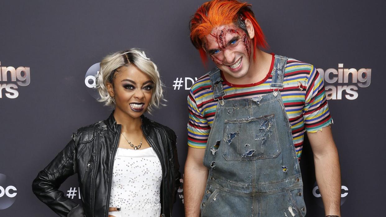 dancing with the stars villains night just in time for halloween, 10 celebrity and pro dancer couples find their inner villain as they compete for this seasons seventh week live, monday, oct 26 800 1000 pm edt, on abc kelsey mcnealabc via getty images skai jackson, alan bersten