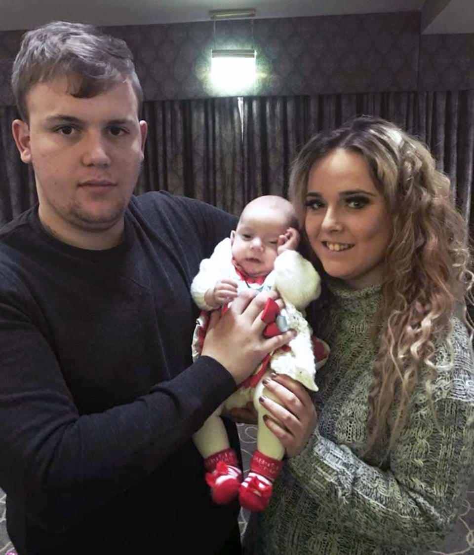 The couple have issued a warning to fellow parents following the terrifying incident [Photo: Caters]