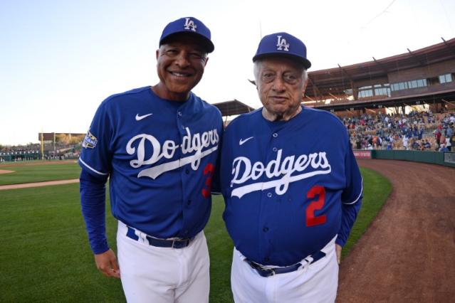 Hall of Fame manager Tommy Lasorda memorialized during service at Dodger  Stadium