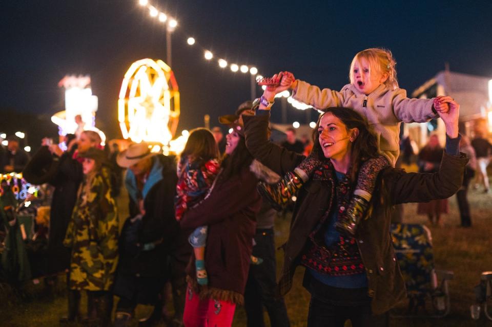 Families gather at the main stage at Black Deer festival (Caitlin Mogridge)