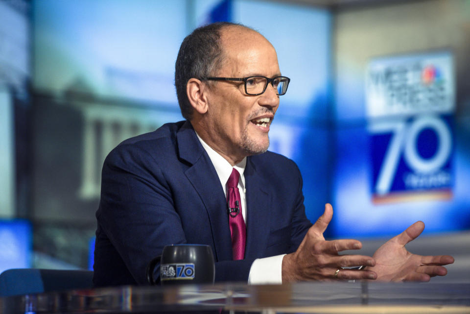 Tom Perez was elected chairman of the Democratic National Committee in February amid uncertainty about the party's commitment to restoring the trust of its progressive base. (Photo: NBC NewsWire via Getty Images)