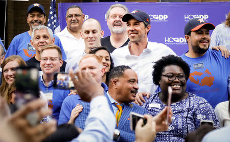 U.S. Representative Beto O'Rourke (D-TX) campaigns in Houston, Texas U.S. November 12, 2017. REUTERS/William Philpott