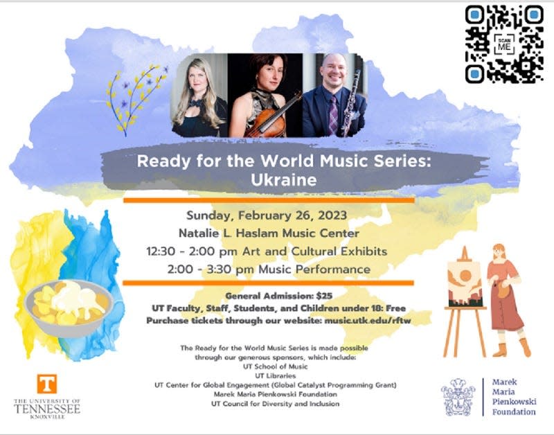 The richness of Knoxville’s arts and culture scene is evident this weekend with the UT School of Music’s Ready for the World Series: Ukraine. Feb. 2023