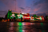 <p>Vista general del zócalo este 15 de septiembre poco antes de la celebración del Grito de Independencia (Photo by Hector Vivas/Getty Images)</p> 