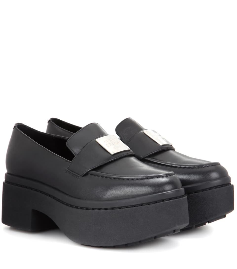 Agness Platform Leather Loafers