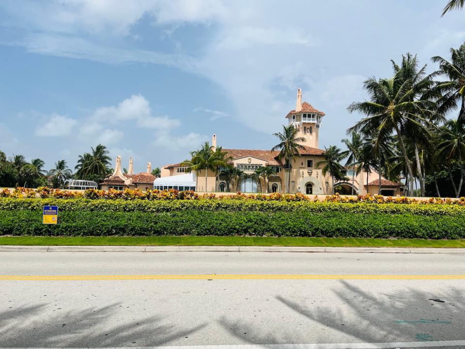 Mar-a-Lago one day after the FBI raid.