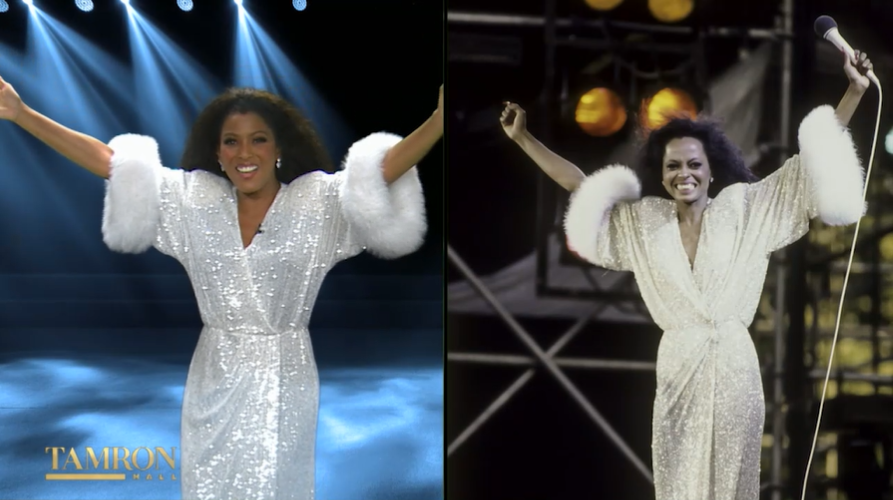 Tamron Hall as Diana Ross.