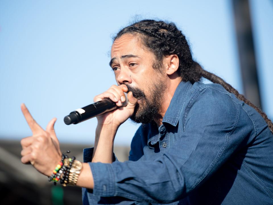 Damian Marley performs on stage during the 2017 ONE Music Fest on September 9, 2017 in Atlanta, Georgia.