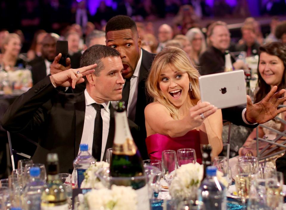 Jim Toth, Michael Strahan, and Reese Witherspoon