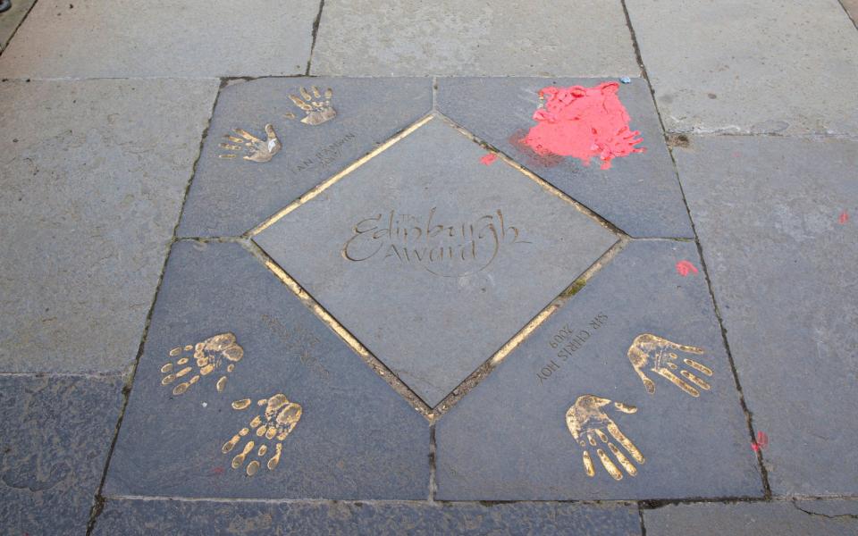 Handprints in concrete   - Duncan McGlynn