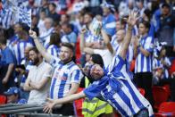 Britain Soccer Football - Hull City v Sheffield Wednesday - Sky Bet Football League Championship Play-Off Final - Wembley Stadium - 28/5/16 Sheffield Wednesday fans before the game Action Images via Reuters / Andrew Couldridge Livepic EDITORIAL USE ONLY. No use with unauthorized audio, video, data, fixture lists, club/league logos or "live" services. Online in-match use limited to 45 images, no video emulation. No use in betting, games or single club/league/player publications. Please contact your account representative for further details.