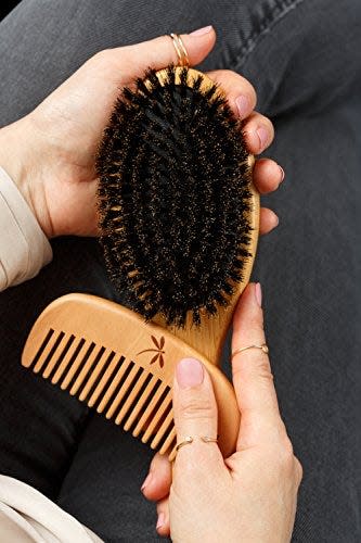 DeVille 100% Boar Cushion Brush for Healthier Hair