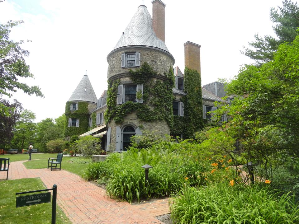 The public is invited to gather on the grounds of Grey Towers National Historic Site near Milford, Pennsylvania, Monday afternoon, April 8, to view the 93% partial solar eclipse. Attendees need to bring proper eye protection such as special solar glasses sold commercially, or pinhole and white screen projectors which can be made at home. First floor mansion tours at a reduced price of $5 will be offered prior to the eclipse. Maximum eclipse is at 3:24 p.m.