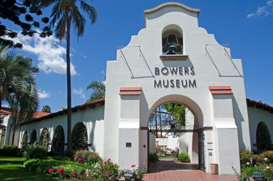 Bowers Museum entrance via Getty Images