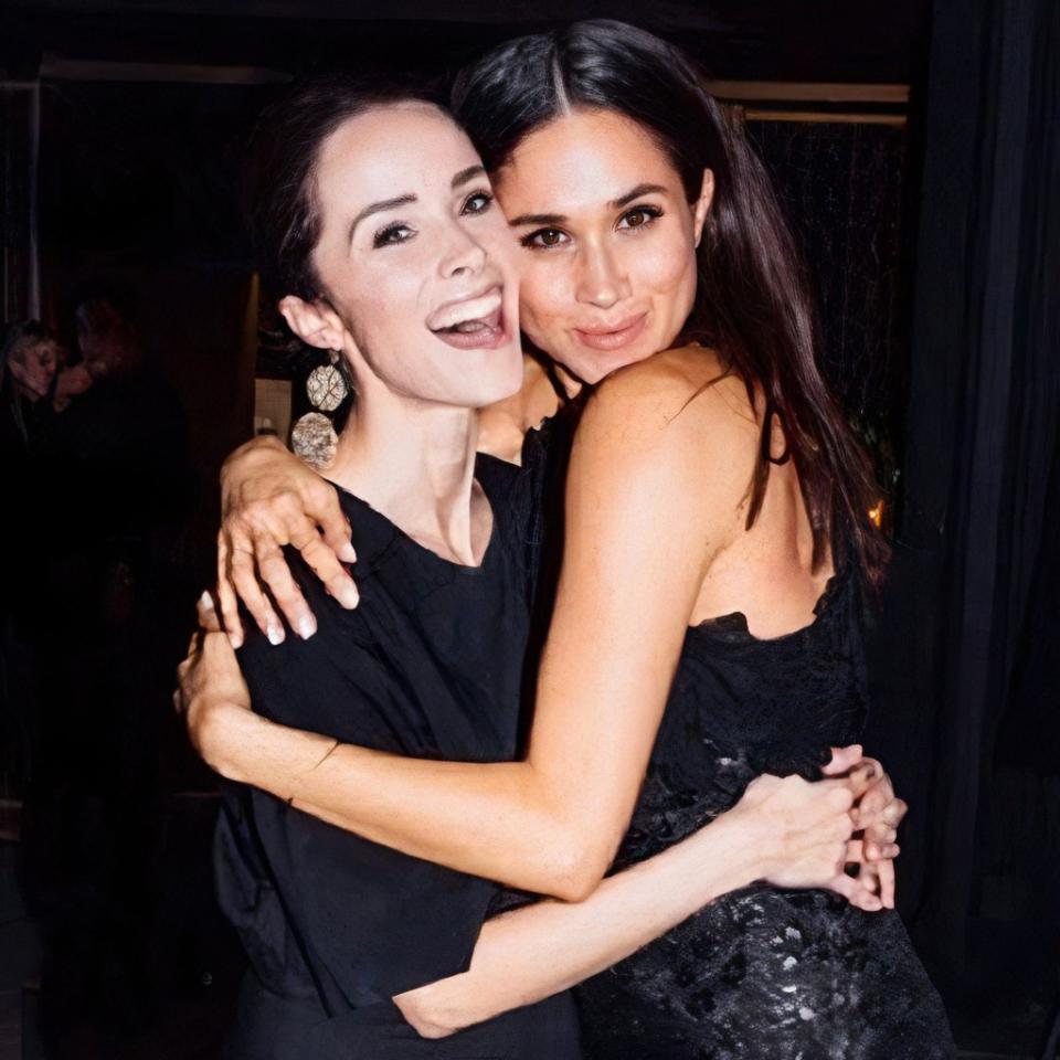 Spencer (left) struck up a friendship with Markle in 2011 on the set of “Suits.” abigailspencer/Instagram