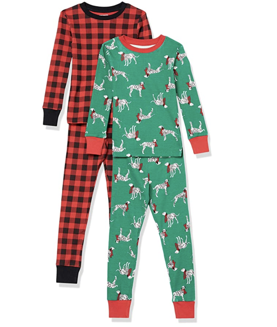 Amazon Essentials Boys' Long-Sleeve Tight-fit 2-Piece Pajama Set, $26 (originally $32).