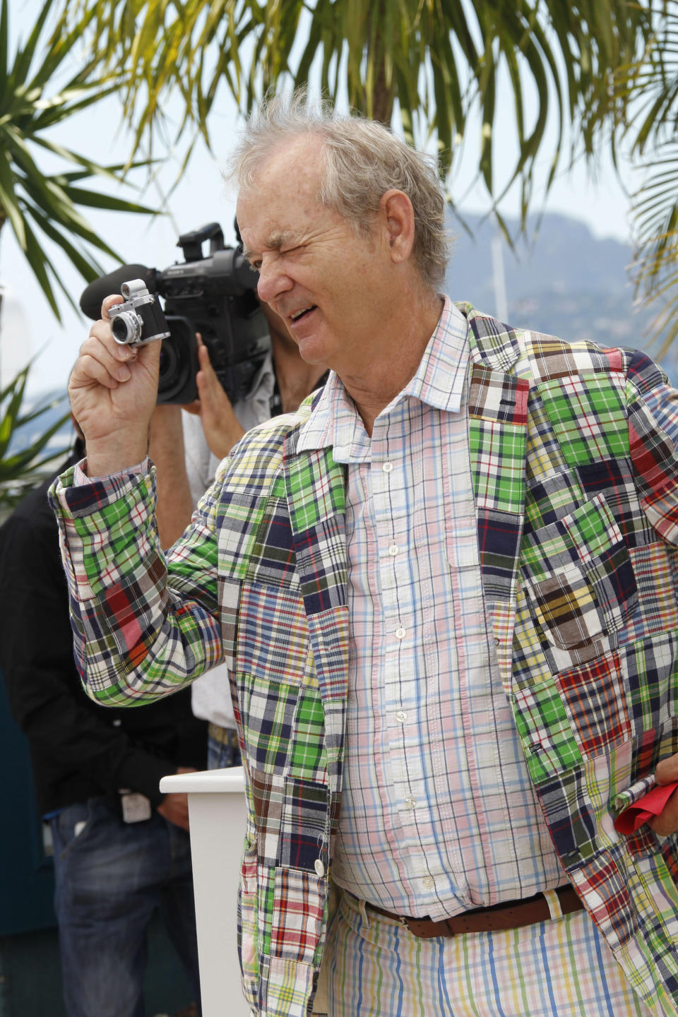 <div class="caption-credit"> Photo by: Tony Barson/WireImage</div><b>Weirdest with disclaimer</b>: He's Bill Murray. He can wear whatever he wants. <br>