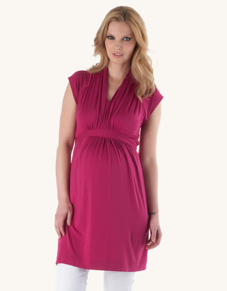 Seraphine Shawl Collar Maternity Dress