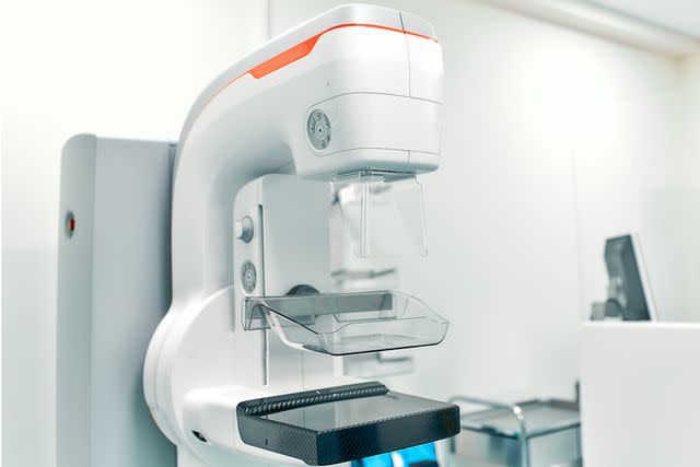 <p>Valerii Apetroaiei/Getty</p> Stock image of a mammogram machine.