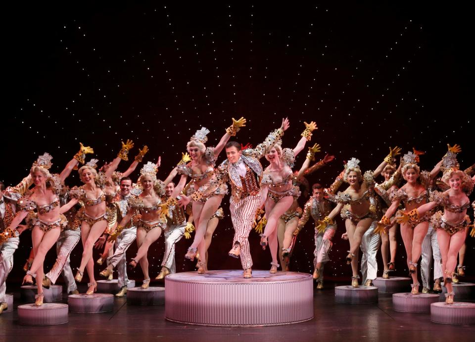 A scene from a 2015 production of the Broadway musical "42nd Street." The Maltz Jupiter Theatre's production of the show will be part of the celebration March 27 of Palm Beach Round Table's 92nd year.