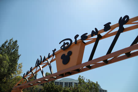 The entrance to Walt Disney studios is seen in Burbank, California, U.S. August 6, 2018. REUTERS/Lucy Nicholson