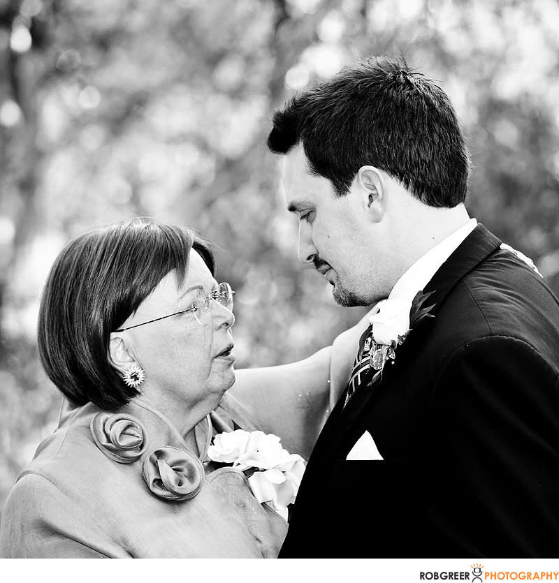 "This image shows a simple moment between a mother and her son during their reception dance. But I was crying as I took it, as were all family members witnessing this moment. Just days before the wedding, the groom&rsquo;s mother discovered that her brain cancer was inoperable and that she only had weeks to live. She didn&rsquo;t want to impact her son&rsquo;s wedding, so she shared the news with the immediate family, but not with her son, the groom. I was told the news when I arrived to photograph the wedding and I spent the day trying to keep it together as I tried my best to create important photographs." --&nbsp;<i>Rob Greer&nbsp;</i>