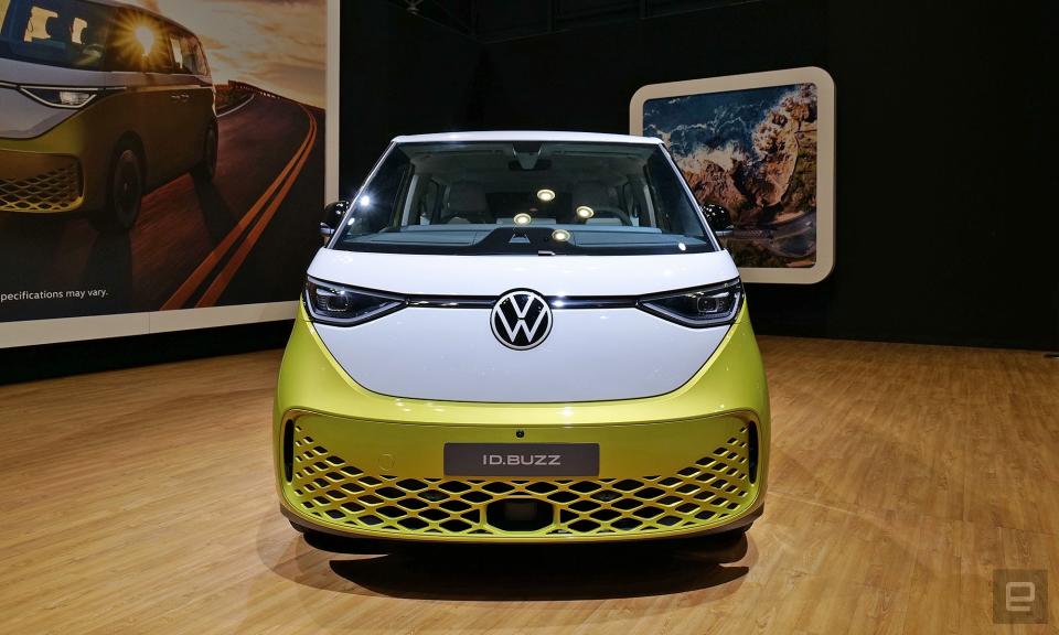 <p>The front of the VW ID.Buzz.</p>
