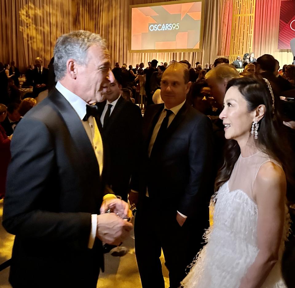 Bob Iger and Michelle Yeoh at the Governors Ball