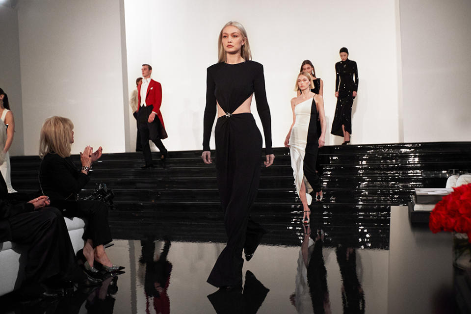 Ralph Lauren’s fall 2022 collection runway show. - Credit: Courtesy of Ralph Lauren