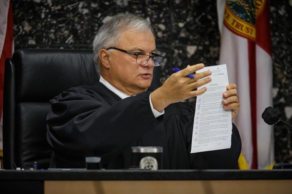 Judge Howard Coates at the Palm Beach County Courthouse in West Palm Beach.