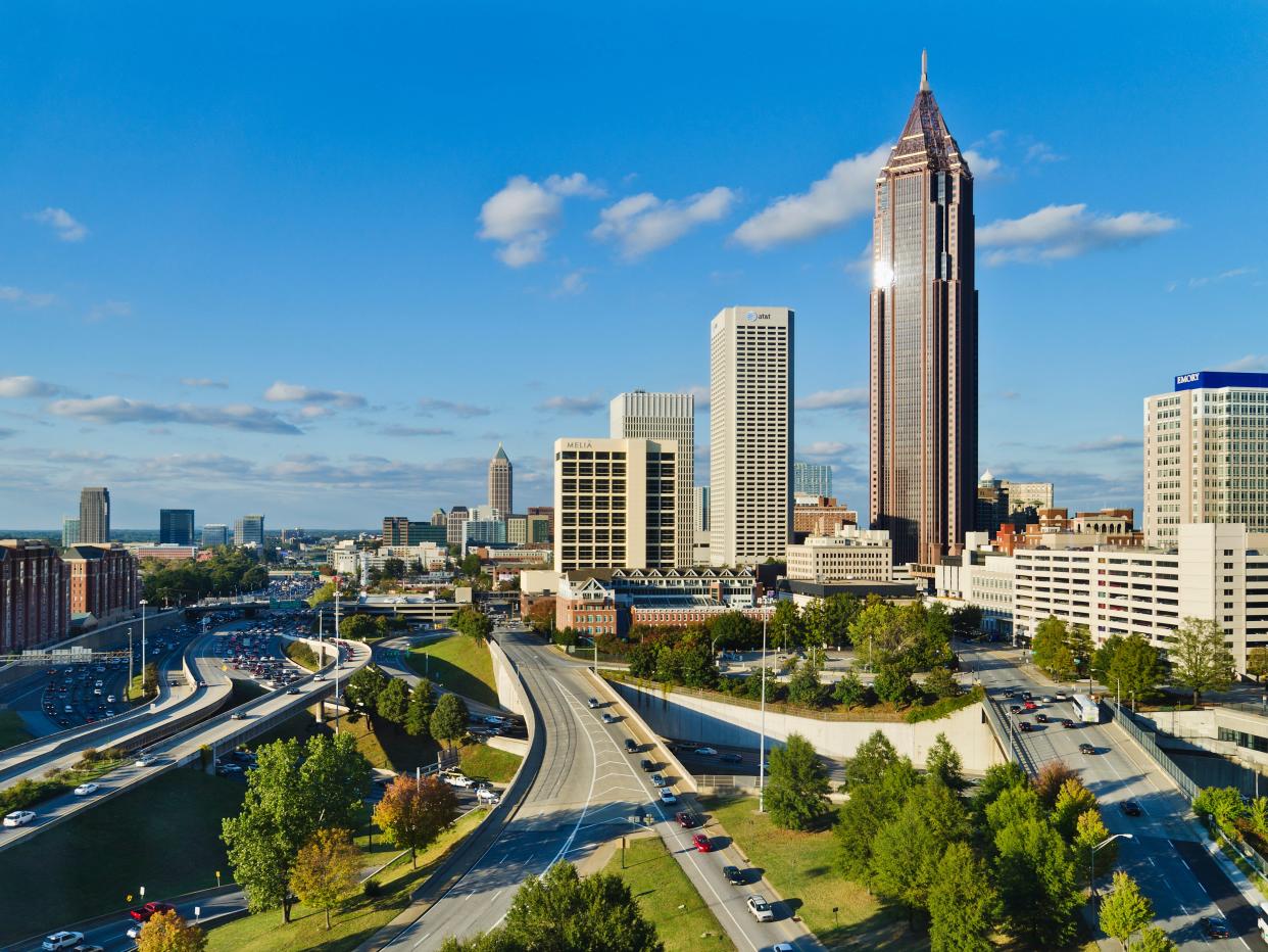 Skyline view of Atlanta, Georgia.