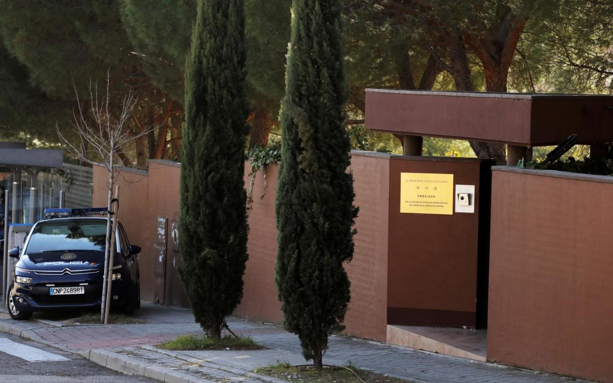 North Korea's embassy in Madrid was raided in February - REUTERS