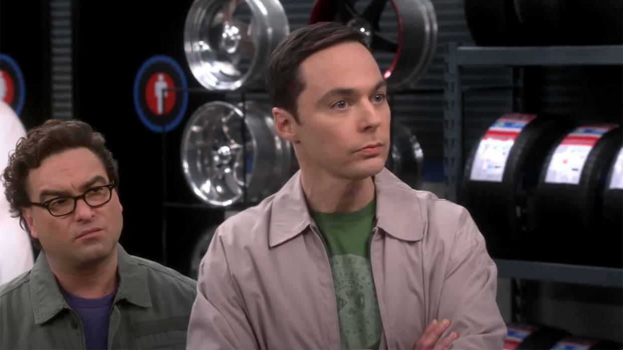  Jim Parsons and Johnny Galecki in a scene from The Big Bang Theory. 