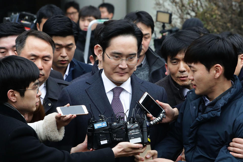 Samsung Vice Chairman Lee Jae-Yong arrives at court