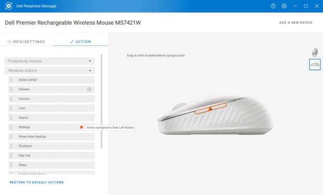 Dell Premier Rechargeable Wireless Mouse – MS7421W