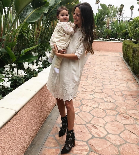 Arielle Charnas and her daughter Ruby. Photo: Something Navy Instagram