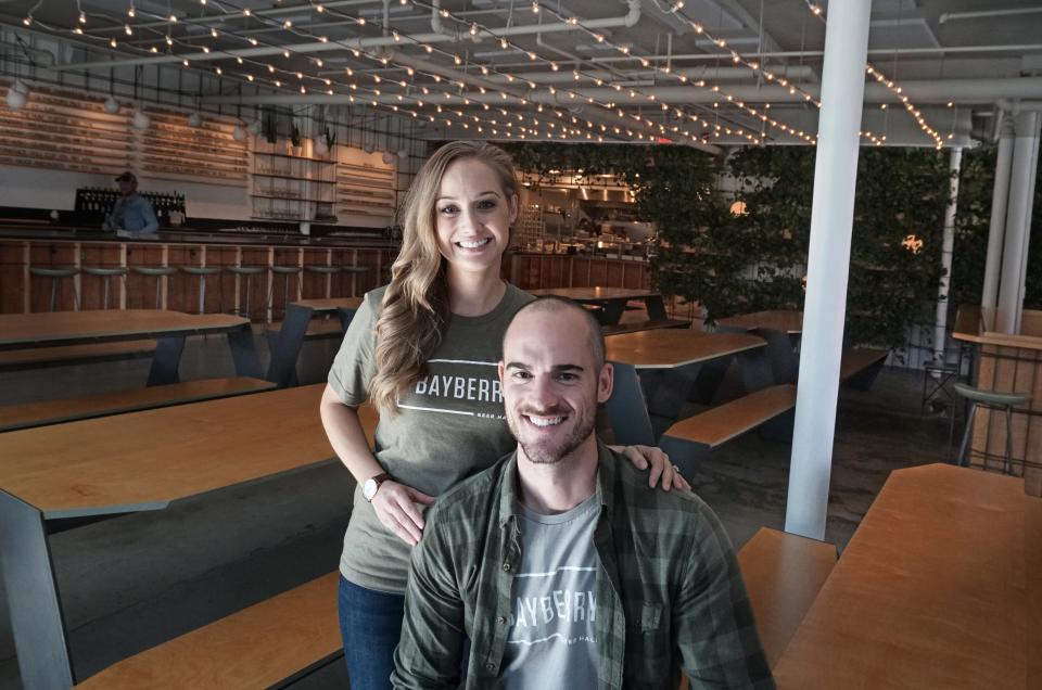 Natalie and Tom Dennen back in 2017 when they opened their Bayberry Beer Hall at 381 West Fountain St. in Providence.