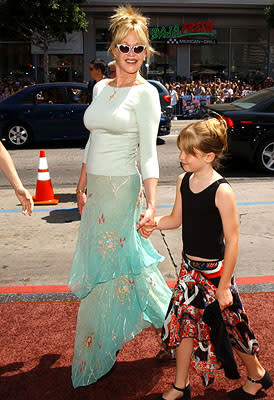 Melanie Griffith and daughter Stella at the LA premiere of Warner Bros. Pictures' Charlie and the Chocolate Factory