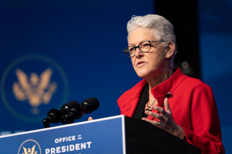 Defeating the threat of global climate change "is the fight of our lifetimes," Gina McCarthy said after being introduced as Biden's nominee to be his national climate adviser. (Photo: ALEX EDELMAN via Getty Images)