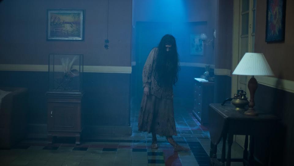 Old ghosts return to haunt three men who return to the orphanage where they grew up in the Indonesian horror film "The Queen of Black Magic."