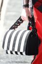 <p>We were all about this chunky striped accessory at Marques’ Almeida.<em> [Photo: Rex]</em> </p>