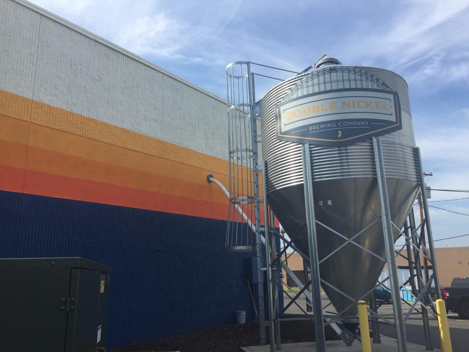 The grain silo at Double Nickel Brewing Company in Pennsauken. Double Nickel is adding kitchen facilities.
(Credit: Tammy Paolino/Courier-Post)