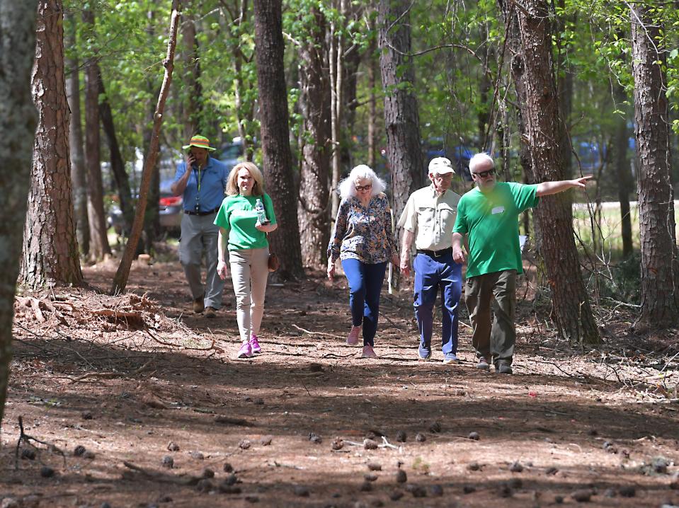 The Charles Lea Center held a ground breaking and dedication service for its Lake Blalock Nature Preserve project on Tuesday, April 16, 2024. After the event the public took the time to tour the nature trails at the preserve.